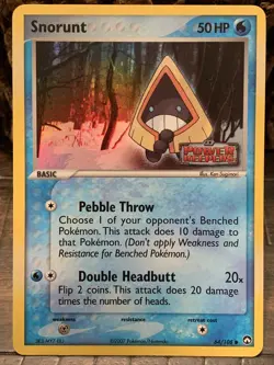 Pokemon TCG Snorunt EX Power Keepers 64 Holo Rare - Image 1