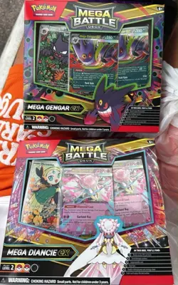 Pokemon Set of 2 (1 of each) Gengar/Diancie ex Mega Battle Deck - Image 1