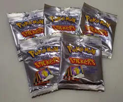 5x Pokemon Series 1 Sticker Pack Each Pack Contains 10 Stickers FACTORY SEALED!! - Image 1