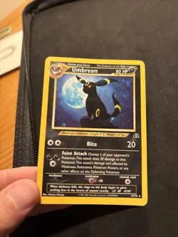 Umbreon Holo Ultra Rare Neo Discovery 13/75 Pokemon MP - Image 1