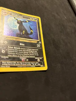 Umbreon Holo Ultra Rare Neo Discovery 13/75 Pokemon MP - Image 4