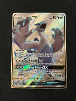 Pokemon Lugia GX (Full Art) 207/214 Sm-Lost Thunder Holo NM - Image 1