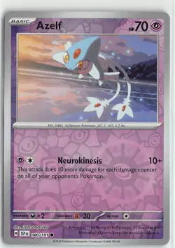 Pokemon TCG Surging Sparks Reverse Foil Common #80 Azelf - Image 1