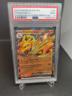 Pokemon TCG Charizard EX Scarlet & Violet Black Star Promos SVP 161 PSA 9 - Image 1