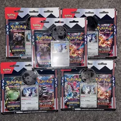 5 X Pokemon TCG: Obsidian Flames & Twilight Masquerade Coin Bundle - Sealed - Image 1