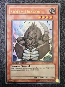 Yugioh Golem Dragon JUMP-EN040 Ultra Rare Limited Edition NM - Image 1