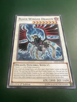 Yugioh! LP Black-Winged Dragon - LED3-EN028 - Common - 1st Edition Lightly Playe - Image 1