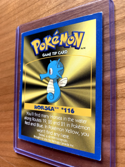 Pokemon Horsea #116 Game Tip Card Kellogg Canada Cereal Promo Nintendo 1999 - Image 3