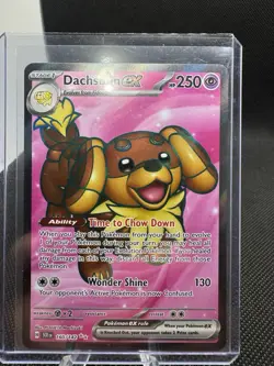 Pokemon TCG Dachsbun EX 2024 Stellar Crown Ultra Rare Full Art Holo Card 160/142 - Image 1