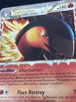Pokemon TCG Typhlosion Prime 110/123 HeartGold SoulSilver Holo Card MP - Image 2