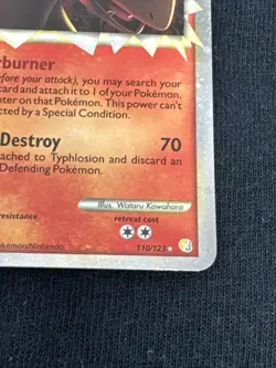 Pokemon TCG Typhlosion Prime 110/123 HeartGold SoulSilver Holo Card MP - Image 5