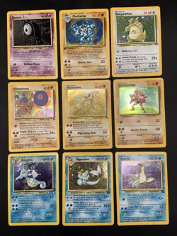 Vintage Pokemon Cards Rare Holo Lot WOTC MP/HP Hitmonlee, Hitmonchan, Hitmontop - Image 1