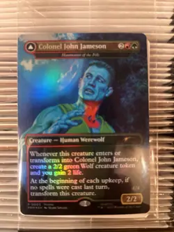 Magic The Gathering Marvel Legends Man Wolf Colonel John Jameson Card Only - Image 1