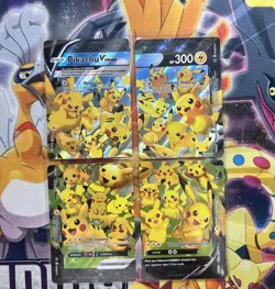 Pikachu V-Union [Set of 4] SWSH: Sword & Shield Promo Cards Holo - Image 1