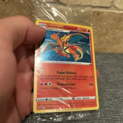 2 Special Delivery Charizard SWSH075 Sword & Shield Cards (1 Has A Holo Bleed) - Image 2