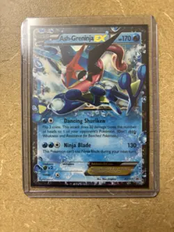 Ash Greninja EX Promo Card Used With Hard And Soft Sleeve - Image 1