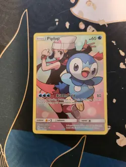 Piplup 239/236 Cosmic Eclipse Full Art Secret Card Pokemon Trading Card Game - Image 1