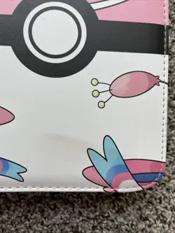 Pokemon TCG Pink White Sylveon Zip Up 55 Pages and Holds 440 Card Binder - Image 5