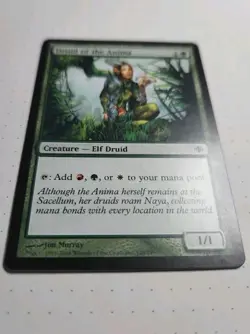 Druid of the Anima -VERY LIGHT play- Shards of Alara 2008 ALA 128/349 MTG Common - Image 2