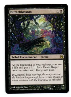 MTG Bitterblossom X1 Morningtide edition rare - Image 1