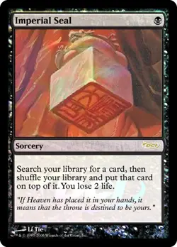 MTG Imperial Seal - Foil DCI Judge Promo, Moderate Play, English Promo: Judge Re - Image 1