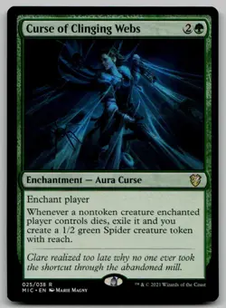 Curse of Clinging Webs R Commander: Innistrad: Midnight Hunt 25 NM - Image 1