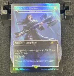 Gaia's Dark Hammer #1866 Rainbow Foil Final Fantasy Secret Lair Magic MTG NM - Image 1