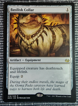 2017 MTG Modern Masters - Basilisk Collar #216 - Raw NM - Image 1