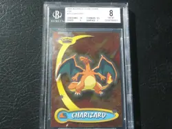 Pokemon Topps Advanced Challenge Charizard Holo/Foil #16 Beckett 8 - Image 1