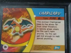 Pokemon Topps Advanced Challenge Charizard Holo/Foil #16 Beckett 8 - Image 3