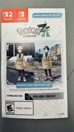 Pokemon Legends ZA trench coat and pants set code - IN HAND! - Image 1