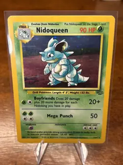 Pokemon TCG Nidoqueen Holo Rare Unlimited Jungle 7/64 - Image 1