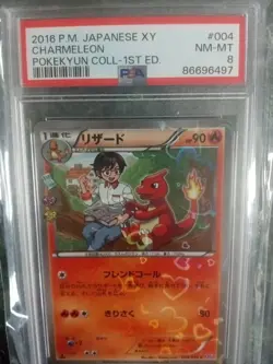 Pokemon 2016 Japanese XY Charmeleon Pokekyun 1st Edition PSA 8 - Image 3