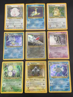 Vintage Pokemon TCG Holo Rare lot Neo Genesis, Jungle, Base Set 2, Fossil MP/HP - Image 1