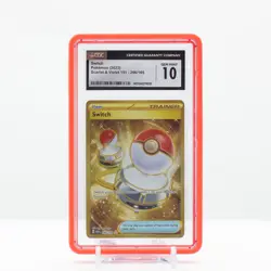 Pokemon Switch Full Art Gold #206 Scarlet & Violet 151 2023 - CGC 10 Gem Mint - Image 1