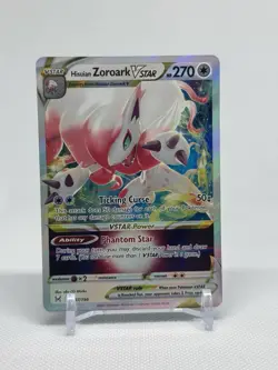 Pokemon TCG Hisuian Zoroark VSTAR Sword & Shield - Lost Origin 147/196 Holo... - Image 1