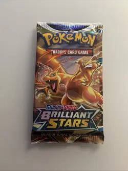 (RANDOM ART) Sealed Pokemon TCG Brilliant Stars Booster Pack - Image 1