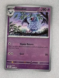 Swoobat 037/086 NM/M Master Ball Pattern Sv White Flare Pokemon TCG - Image 1