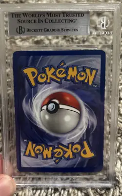 1999 Pokemon Gengar 20/62 1st Edition Non-Holo Pokemon Fossil BGS Near Mint - Image 2