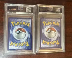 2023 POKEMON MEW EN-151 ILLUSTRATION RARE #177/ 179 MACHOKE And MR MIME PSA 9 - Image 2