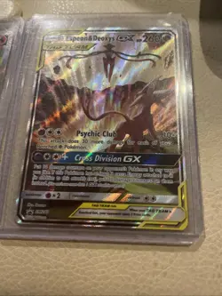 3 Card Pokemon Card Lot. Calyrex V, Charizard V, And Espeon Deoxys Gx - Image 2