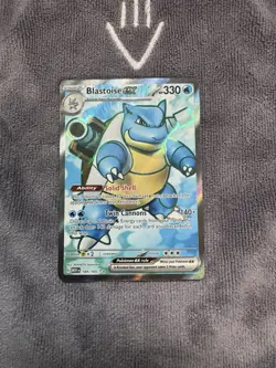 Pokemon TCG Blastoise EX Holo Ultra Rare Card Scarlet Violet-151 184/165 - Image 1