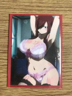 Fairy Tail Erza Scarlet ACG Goddess Sexy Lingerie Special Waifu Doujin NM Card - Image 4
