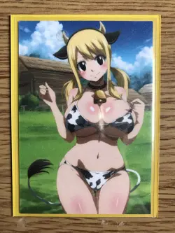 Fairy Tail Lucy Heartfilia ACG Goddess Sexy Cowgirl Waifu Doujin NM Card - Image 1