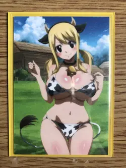 Fairy Tail Lucy Heartfilia ACG Goddess Sexy Cowgirl Waifu Doujin NM Card - Image 2