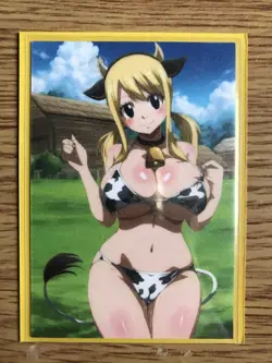 Fairy Tail Lucy Heartfilia ACG Goddess Sexy Cowgirl Waifu Doujin NM Card - Image 4