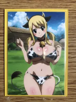 Fairy Tail Lucy Heartfilia ACG Goddess Sexy Cowgirl Waifu Doujin NM Card - Image 5