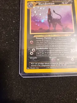 Hundemon Houndoom German 8/64 Neo Revelations Holo Swirl Pokemon Card MP - Image 3