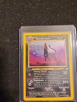 Hundemon Houndoom German 8/64 Neo Revelations Holo Swirl Pokemon Card MP - Image 4
