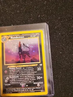 Hundemon Houndoom German 8/64 Neo Revelations Holo Swirl Pokemon Card MP - Image 5